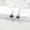 wholesale Sterling Silver Moonstone Leverback Teardrop Dangle Earrings for Women-0-62