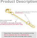 wholesale 14K Gold (Au585) Hypoallergenic Nickel-Free Jewelry Extender Chain – 1in to 6in Lengths with Lobster Clasp-0-2