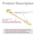 wholesale 14K Gold (Au585) Hypoallergenic Nickel-Free Jewelry Extender Chain – 1in to 6in Lengths with Lobster Clasp-0-2