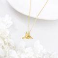 wholesale 14K Yellow Gold Hummingbird Pendant Necklace for Women - Guardian Spirit Animal s-0-2
