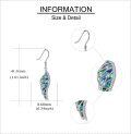 wholesale 925 Sterling Silver Abalone Shell Angel Wing Dangle Drop Earrings for Women-0-3