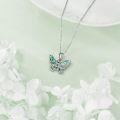 wholesale 925 Sterling Silver Abalone Shell Butterfly Pendant Necklace Celtic Knot  for Her-0-3