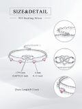 wholesale 925 Sterling Silver Heart Infinity Bracelet-0-5