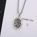 wholesale 925 Sterling Silver Abalone Shell St Dympna Medal Prayer Jewelry for Women Men-0-2