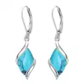 TOUPOP 925 Sterling Silver Natural Gemstone Dangle Earrings-0-0