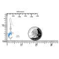 wholesale 925 Sterling Silver Blue Dolphin Earrings With Clear Crystals And Enamel Detailing For Women And Girls-0-5