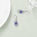 wholesale Sterling Silver Moonstone Leverback Teardrop Dangle Earrings for Women-0-57