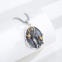 wholesale S925 Sterling Silver Jesus Necklace Religious Jewelry Gift for Women Men-Necklace
