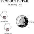 wholesale 925 Sterling Silver Baseball Ball Sporty Hoop Earrings for Women Girls Gifts-0-2