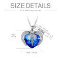 wholesale 925 Sterling Silver Winged Heart Pendant Necklace-0-4