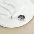 wholesale 925 Sterling Silver Heart Shaped Cremation Pendant With Tree Of Life Design-0-1