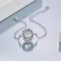 wholesale 925 Sterling Silver & Crystal Tree of Life Charm Bracelet for Women-0-7