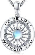wholesale 925 Sterling Silver Celtic Knot Compass Pendant Necklace with Enjoy the Journey Engraved Gift for Women Graduates Travelers Adventurers-0-0