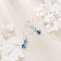 wholesale Sterling Silver Abalone Moonstone Opal Cat Earrings for Women-0-6