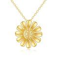 wholesale 14K Gold Daisy Pendant Necklace Minimalist Floral s for Her-0-0