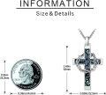 wholesale Sterling Silver Cross Necklace with Crown of Thorns Pendant Catholic Jewelry for Men Women-0-9