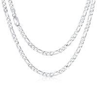 wholesale 925 Sterling Silver Double Layered Chain Necklace Wholesale With Lobster Clasp-18 Inch