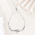 wholesale 925 Sterling Silver & Hypoallergenic Nana Bracelet with Infinity Heart Charm - Adjustable 7.2in Chain, Gift Box-0-1