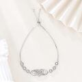 wholesale 925 Sterling Silver & Hypoallergenic Nana Bracelet with Infinity Heart Charm - Adjustable 7.2in Chain, Gift Box-0-1