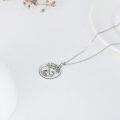 wholesale 925 Sterling Silver Tree of Life Necklace Pendant with Elephant and Leaves s for Women Daughter-0-3