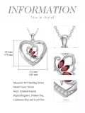 TOUPOP Sterling Silver Butterfly Pendant Necklace with Crystal Gifts-0-4