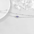 wholesale 925 Sterling Silver Evil Eye Bracelet with Adjustable Chain Christmas s for Women-0-2