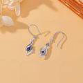 TOUPOP Sterling Silver Birthstone Earrings Infinity Love Jewelry Gift-0-3