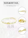wholesale 925 Sterling Silver Honeycomb Bee Charm Bracelet Wholesale for Women and Girls-0-1