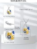 wholesale 925 Sterling Silver Blue Opal Flower & Butterfly Pendant Necklace for Women Gifts-0-5