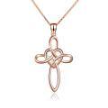 wholesale 925 Sterling Silver Celtic Knot Cross Infinity Love Heart Pendant Necklace-0-22