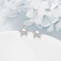wholesale 925 Sterling Silver Starfish Freshwater Cultured Pearl Stud Earrings for Women-0-3