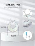 wholesale Sterling Silver Opal Urn Necklace for Ashes Cremation Jewelry-0-24