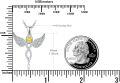wholesale Sterling Silver Angel Birthstone Necklace with 12 Crystal Gemstones for Women-0-2
