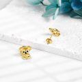wholesale 14k Gold Starfish Moissanite Stud Earrings For Women-0-2