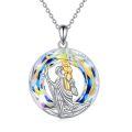 TOUPOP 925 Sterling Silver Guardian Necklace For Women Men-0-0