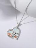 wholesale 925 Sterling Silver Elephant Family Pendant Necklace with 1-5 Cubs Mothers Day Gifts for Women-0-2