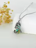 TOUPOP Sterling Silver Crystal Tree Of Life Cremation Urn Necklace For Ashes-0-4