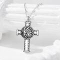 wholesale 925 Sterling Silver Stone Sports Urn Necklace with Football and Basketball Pendants for Men & Women-0-2