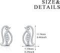 wholesale 925 Sterling Silver Penguin CZ Stud Earrings for Women - Christmas Gift Ideas-0-3