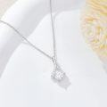 wholesale 925 Sterling Silver Moissanite & Diamond Pendant Necklace 1ct D Color-0-2