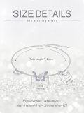wholesale 925 Sterling Silver Butterfly Adjustable Bracelet with Pink CZ Gemstones for Women and Girls Gift-0-1