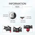 wholesale 925 Sterling Silver Black Bat Heart Stud Earrings for Women Girls Gothic Halloween-0-3
