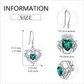 wholesale Sterling Silver Crystal Claddagh Celtic Knot Heart Dangle Earrings-0-19
