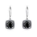 wholesale 925 Sterling Silver Earrings Wholesale With Black Gemstone Accents-0-0