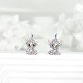 wholesale 925 Sterling Silver Highland Cow Animal Stud Earrings for Women Girls Gifts-0-2