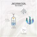 wholesale 925 Sterling Silver Mountain & Trees Pendant Necklace for Women - Christmas Gifts-0-3