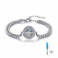 wholesale 925 Sterling Silver Celtic Compass Bracelet for Women with Abalone Shell and Chain Links-0-0