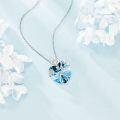 wholesale 925 Sterling Silver Crystal Butterfly Heart Stethoscope Pendant Necklace for Nurses and Doctors Gifts-0-32