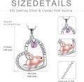 wholesale TOUPOP 925 Sterling Silver Cute Animal Necklace Pig/horse/unicorn Pendant Necklace I Love You Forever Necklace Heart Pendant Necklace Fashion Jewelry For Women Wife Daughter -0-5