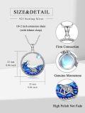 wholesale 925 Sterling Silver Sea Wave Turtle Pendant Necklaces for Women Ocean s for Her-0-5